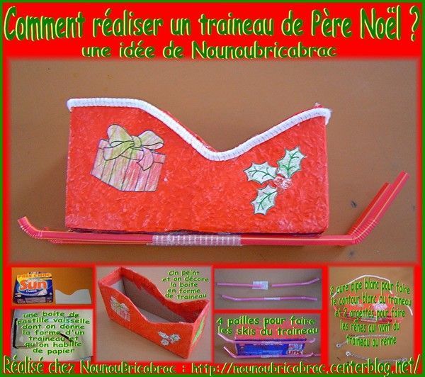 Traineau du Père Noël... façon Nounoubricabrac