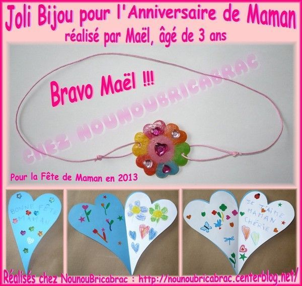 Un joli bijou pour Maman - Maël, 3 ans