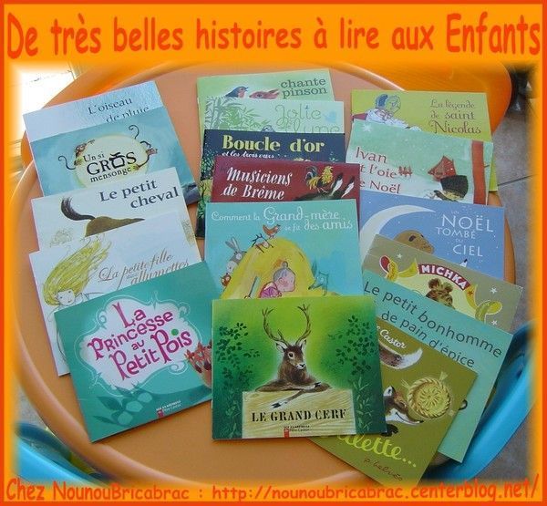 De très belles histoires à lire aux enfants...