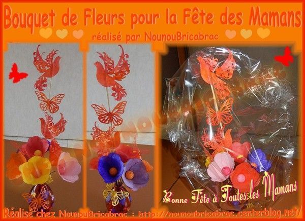 Bouquet de Fleurs pour la Fête des Mamans - NounouBricabrac