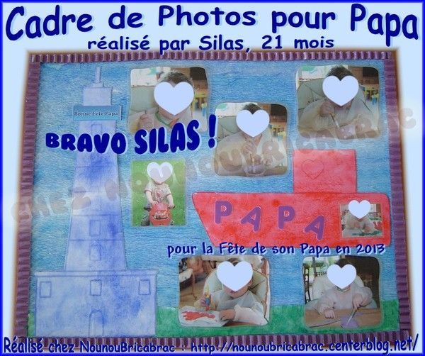 Cadre de photos pour Papa - Silas, 21 mois
