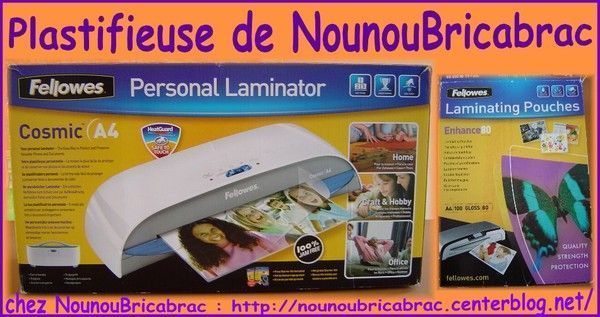 Plastifieuse de Nounoubricabrac...