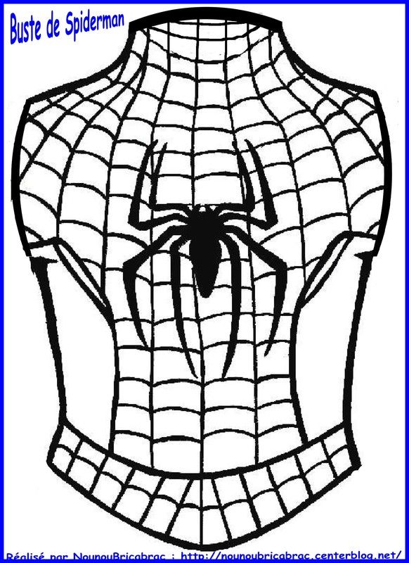 Marionnette Spiderman : son buste