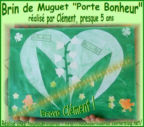 Brin de Muguet "Porte Bonheur" - Clément, presque 5 ans
