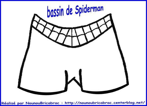 Marionnette Spiderman : son bassin