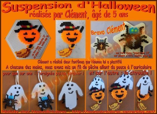Suspension d'Halloween - Clément, 5 ans 