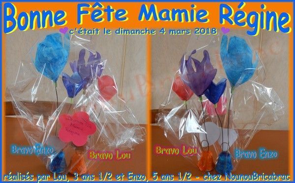 Fleurs-Mains pour la fête de Mamie Régine