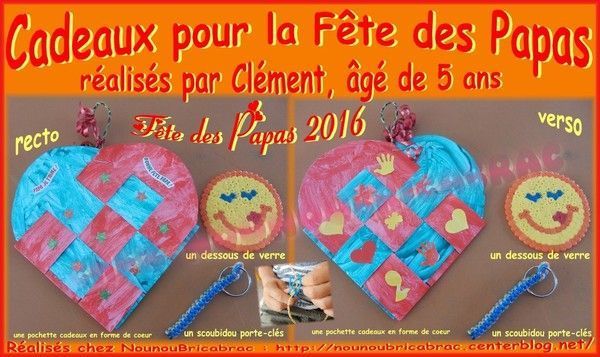 Cadeaux pour la Fête des Papas - Clément, 5 ans